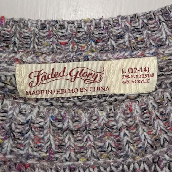 Faded Glory pullover multicolor sweater - Picture 4 of 5